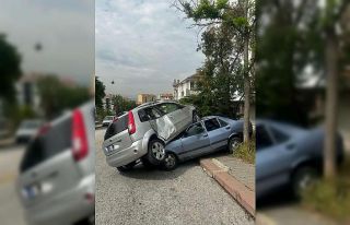 Başkent’te ilginç kaza: Aracı çarptığı otomobilin...