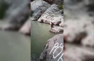 Bir kişinin boğulduğu olayda bir kişi de halatla...