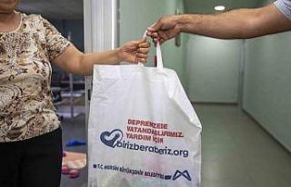’Biriz beraberiz’ destekleri depremzedelere ulaşıyor