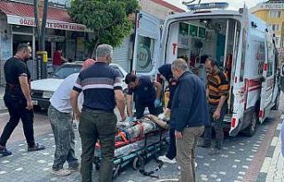 Bolvadin Beledisine ait inşaatta çalışan iki yabancı...