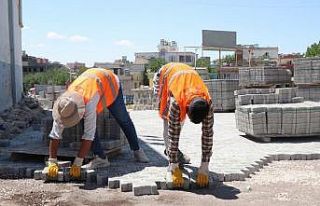 Bozova Belediyesinde üst yapı çalışmaları devam...