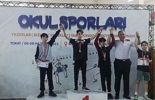 Bozüyük’lü öğrenci taekwondo müsabakasında...
