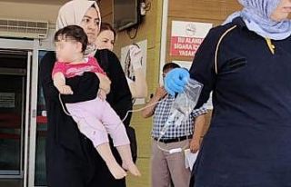 Bulaşık parlatıcısı içen bebek hastanelik oldu