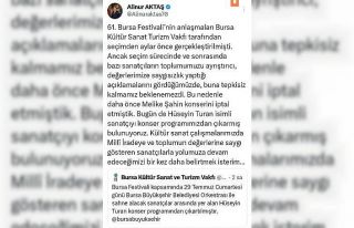Bursa Büyükşehir Belediyesi, Hüseyin Turan konserini...