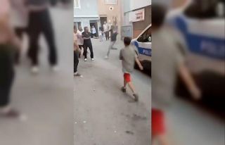 Bursa’da husumetli ailelerin meydan muharebesi kameralara...