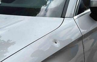 Bursa’da seyir halindeki araca mermi isabet etti