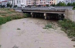 Çorum’da sağanak sonrası derelerin debisi yükseldi