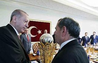 Cumhurbaşkanı Erdoğan, Galatasaray heyetini kabul...