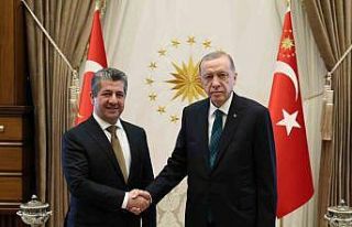 Cumhurbaşkanı Erdoğan, IKBY Başbakanı Mesrur...