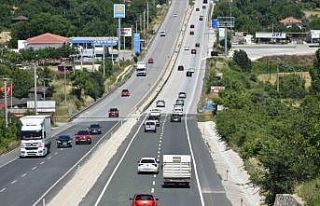D100 Tosya geçişinde bayram yoğunluğu