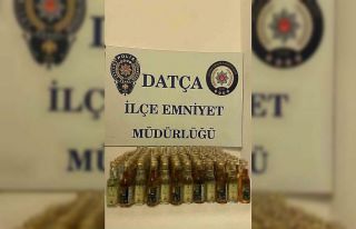 Datça’da 157 şişe kaçak içki ele geçirildi