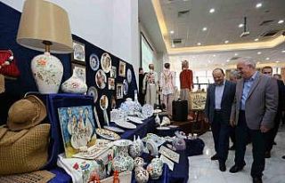 Derince’de kursiyerlerin el emeği ürünleri görücüye...