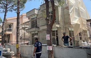 Didim’de inşaat yasağına yönelik denetim çalışmaları...