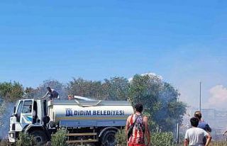 Didim’de sanayide çıkan yangın korkuttu