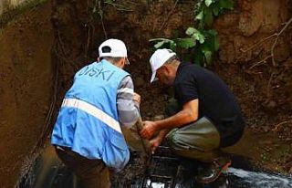 DİSKİ, dört ilçeyi besleyen ana isale hattı arızasını...