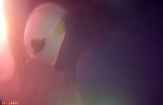 Diyarbakır’da ev yangınının söndürme anı...