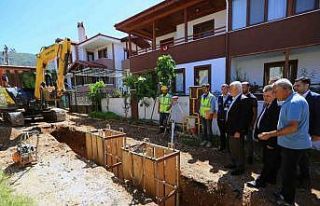 Düğerek Mahallesinde alt yapı çalışmaları devam...