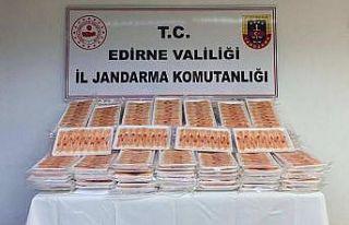 Edirne’de 400 adet karides ve uyuşturucu madde...