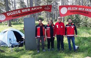 Eğitimcilerden kurulu arama kurtarma ekibi tatbikat...