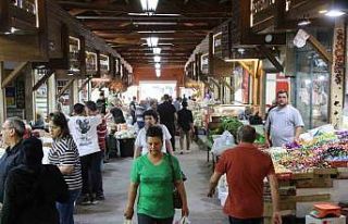 Elazığ Kapalı Çarşıda Kurban Bayramı yoğunluğu
