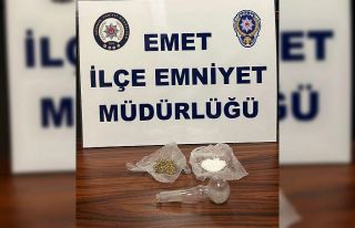 Emet’te bir kişinin üzerinde uyuşturucu ele geçirildi