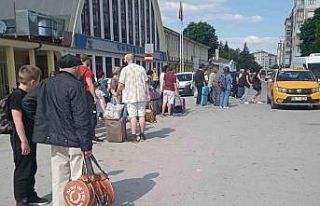 Eskişehir Tren Garı’nda bayram tatili hareketliliği