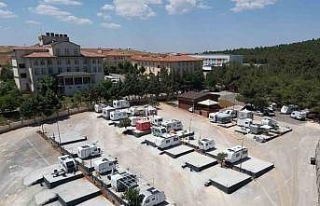 Gaziantep’te yeni karavan parkı Burç Ormanı’nda...