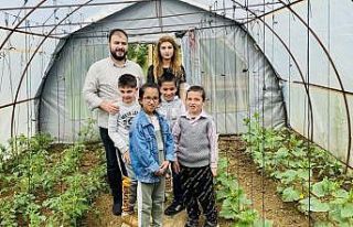 Gedizli öğrenciler minik yürekler tarım atölyesinde...