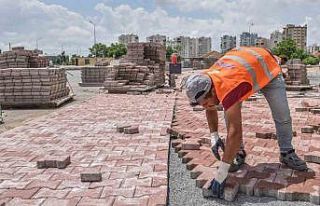 Göksu’nun caddeleri güzelleşiyor