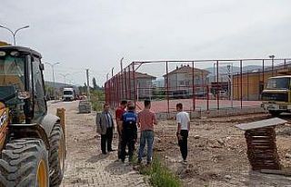 Gölpazarı’nda devam eden çalışmaları inceledi