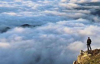 Gümüşhane’de eşsiz sis denizi manzarası