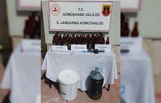 Gümüşhane’de kaçak içki operasyonu