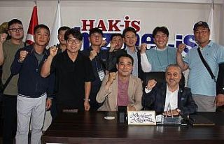 Güney Koreli işçiler Denizli’de ağırlandı