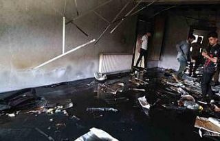 Hacda olan vatandaşın evi yandı