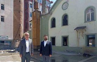 Hacı Sait Camii’nin yıkım çalışmalarına başlandı