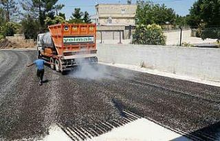 Haliliye kırsalında asfalt çalışmaları hız...