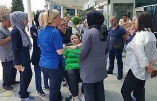 Hasta yakını tarafından darp edilen temizlik görevlisi...