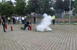 Hastanedeki tatbikat gerçeği aratmadı