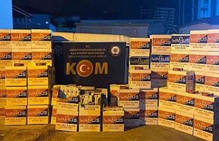 Hatay’da 750 bin adet kaçak makaron ele geçirildi