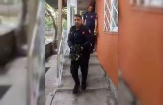 Havalandırma boşluğuna düşen yavru kediyi itfaiye...
