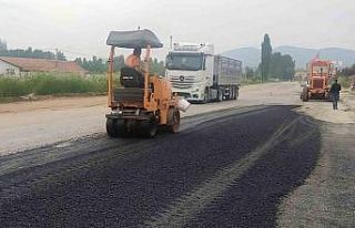 Hisarcık’ta yol bakım çalışması