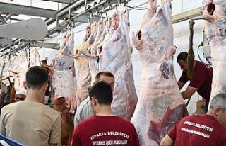 Isparta Belediyesi iki gün boyunca mezbahada 300...