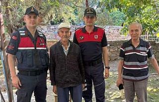 Jandarma ekipleri yaşlı çınarları unutmuyor