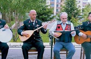 Jandarma personelinden anlamlı klip