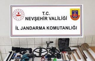 Kaçak kazı yapanlar suçüstü yakalandı