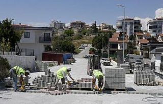 Kadınlar Denizi’nde yol yapım çalışmaları...