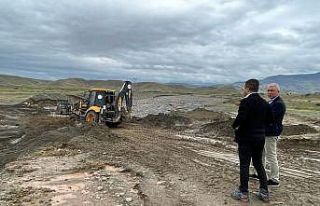 Kağızman’da hasar gören köprü ve menfezler...