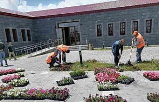 Kars’ta park ve bahçeler çiçek açıyor
