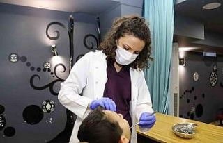 Kartallı öğrencilerin ilk diş taraması Kartal...