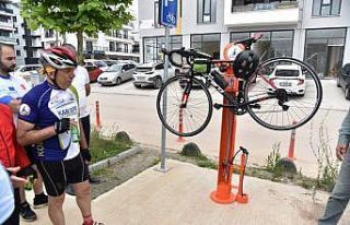 Kartepe’de kurulan Bisiklet Bakım İstasyonlarının...